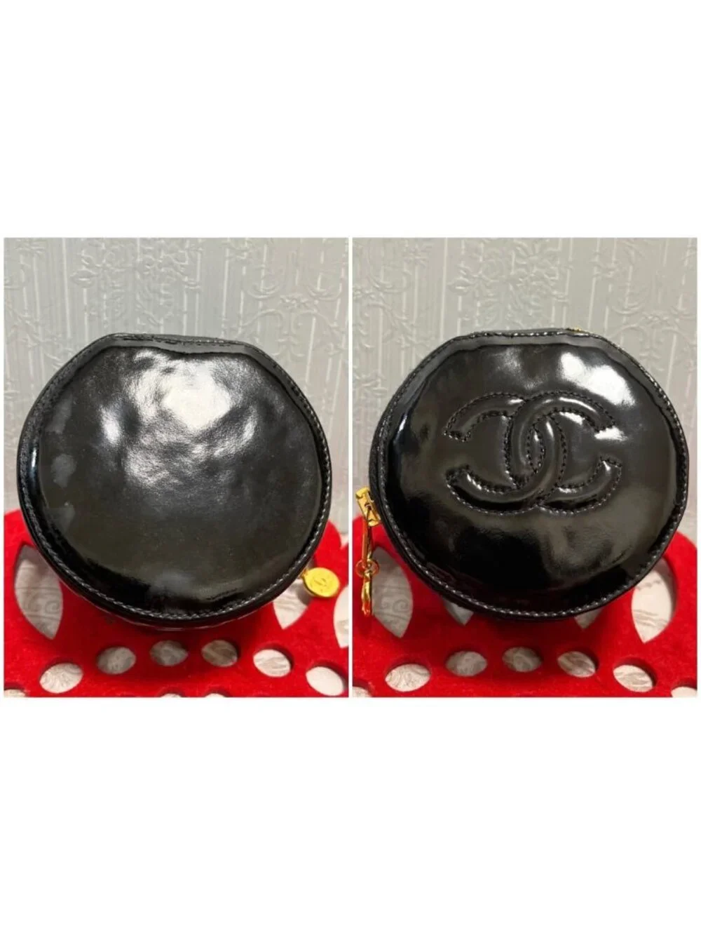 Chanel Case Black Gold Handbag
